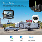 Magnetic Wireless RV Backup Camera System: Rear Camera with 7" HD 1080P DVR Monitor, DVR Monitor & IR Night Vision, Portable Rechargeable Camera for RV/Trailer/Fifth Wheels/Camper