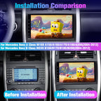 Radio for W639 Sprinter: 64G Double Din Car Stereo with Bluetooth AM FM Apple Carplay for Mercedes Benz W169 Vito Viano W906, 9" Touch Screen Android System Head Unit Play with Backup Camera FMAM