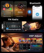 8 Core 6G+128G Android Car Stereo for Chevrolet Chevy Silverado Impala Tahoe GMC Sierra Yukon Hummer H2 with Wireless CarPlay Android Auto, 7” Car Radio GPS WiFi SWC BT Backup Camera