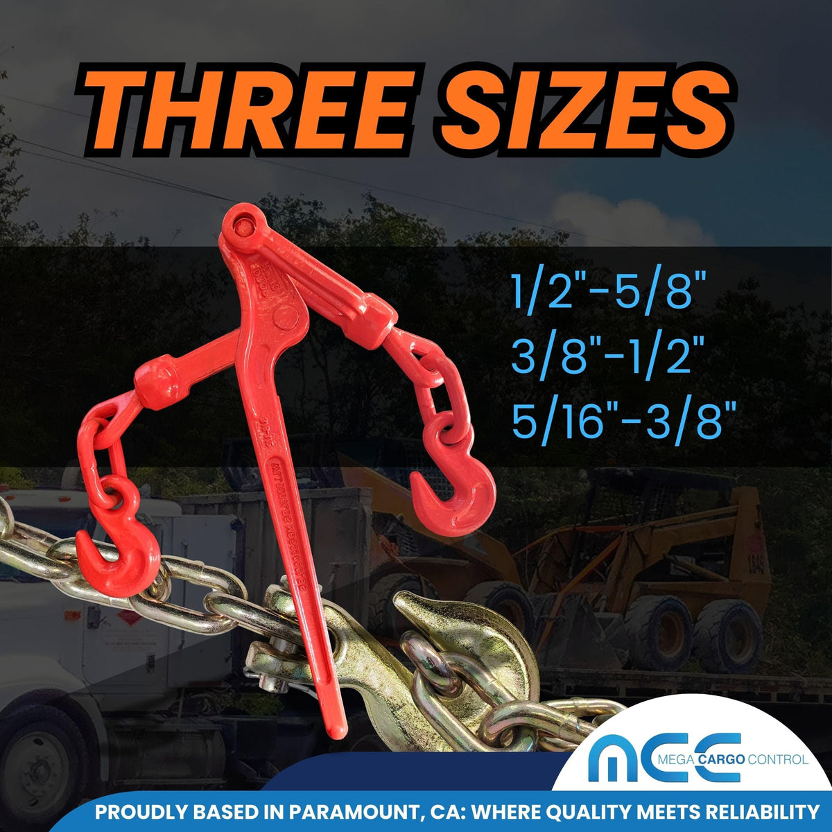 4 Pack 3/8" – 1/2" Transport Snap/Lever Binder Set Heavy Duty Anchors