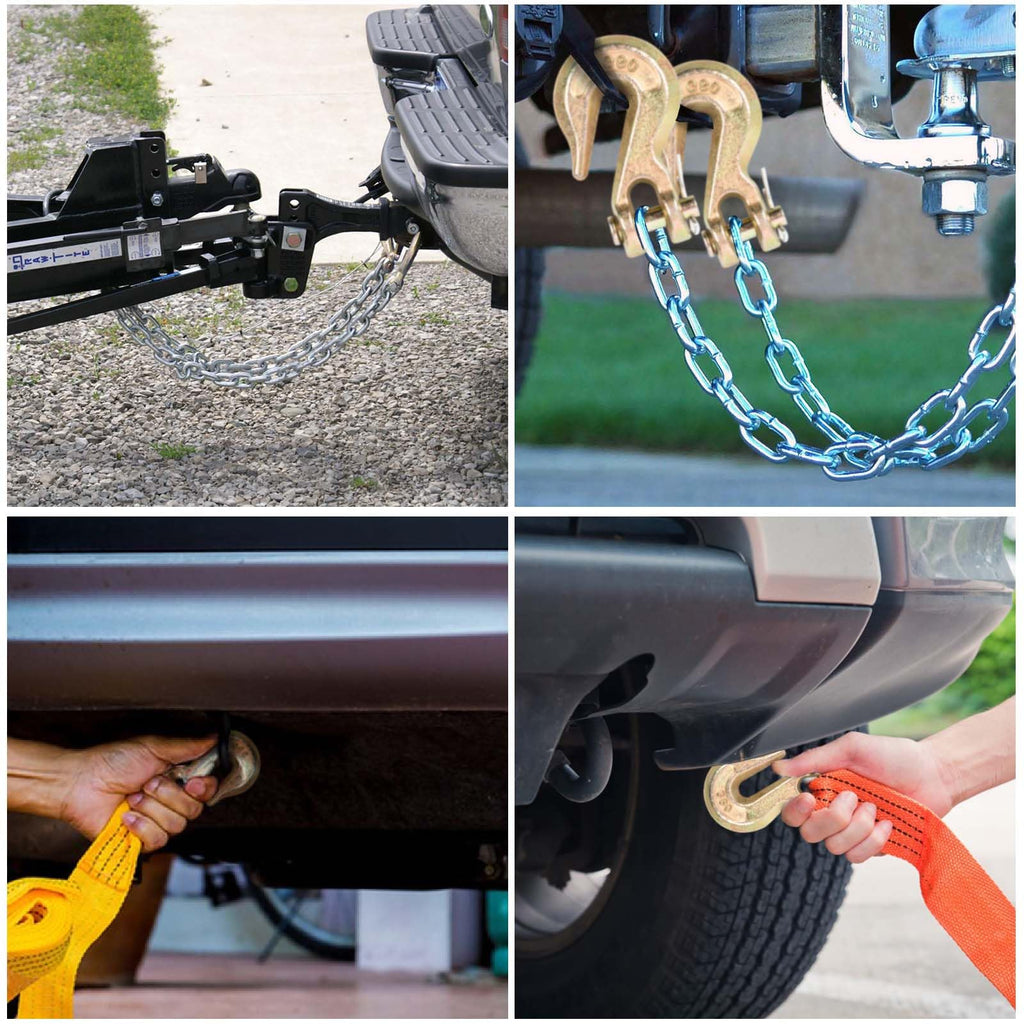 G80 5/16"(2PC*Chain and Binder Kit+10PC Hooks)