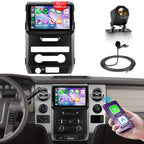 4G+128G Car Radio for Ford F150 2009 2010 2011 2012 with Wireless CarPlay Android Auto, 9 Inch Touchscreen Android Car Stereo with GPS WiFi Mirror Link SWC Bluetooth AM/FM EQ Backup Camera