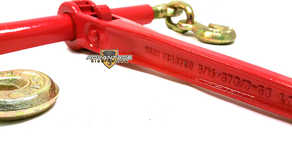 5/16" Transport Hauling Load Package - (4) Ratchet Binders - (4) 20' Foot Chains