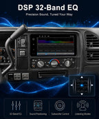Car Stereo for Chevy Suburban GMC Yukon 1995-2002, QLED CarPlay
