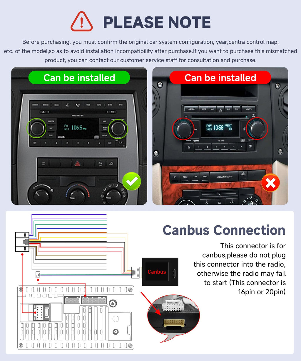 6G+128G Android Car Stereo for Dodge Ram 1500 2008-2012 Jeep Wrangler JK 2007-2018 with Wireless CarPlay Android Auto, Orderich 7 Inch Car Radio GPS Navigation WIFI SWC Bluetooth FM with Backup Camera
