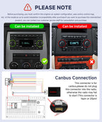 6G+128G Android Car Stereo for Dodge Ram 1500 2008-2012 Jeep Wrangler JK 2007-2018 with Wireless CarPlay Android Auto, Orderich 7 Inch Car Radio GPS Navigation WIFI SWC Bluetooth FM with Backup Camera