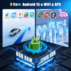 [6+128G] 8-Core Android 15 Car Radio Stereo for Honda Civic 2012-2015