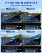 Carpuride Carplay Screen for Car with 4K Dash Cam & 1080P Backup Camera
