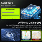 8Core 6GB+128GB Android 15 Radio for Toyota Matrix 2009-2014 Car Stereo with 9 Inch 1280x720 IPS Touchscreen,Wireless Carplay/Android Auto GPS DSP 46EQ 5.0Bluetooth WiFi FM/RDS SWC Camera