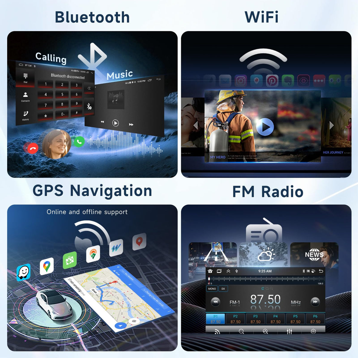 2G+64G Android 13 Car Stereo for Chevrolet Camaro 2010-2015