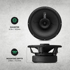AudioControl EPICPRO6CX 6.5" 300W Coaxial Car Audio Speakers Set (Pair)