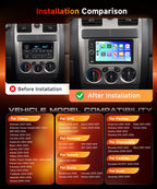 8 Core 6G+128G Android Car Stereo for Chevrolet Chevy Silverado Impala Tahoe GMC Sierra Yukon Hummer H2 with Wireless CarPlay Android Auto, 7” Car Radio GPS WiFi SWC BT Backup Camera