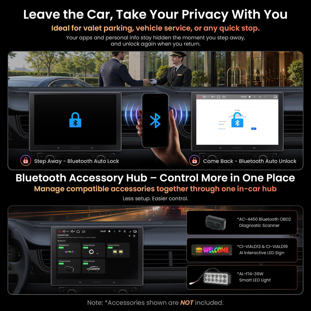 V10 10" Android Double Din Car Stereo, 4G LTE,6G+128G, CarPlay&Android Auto