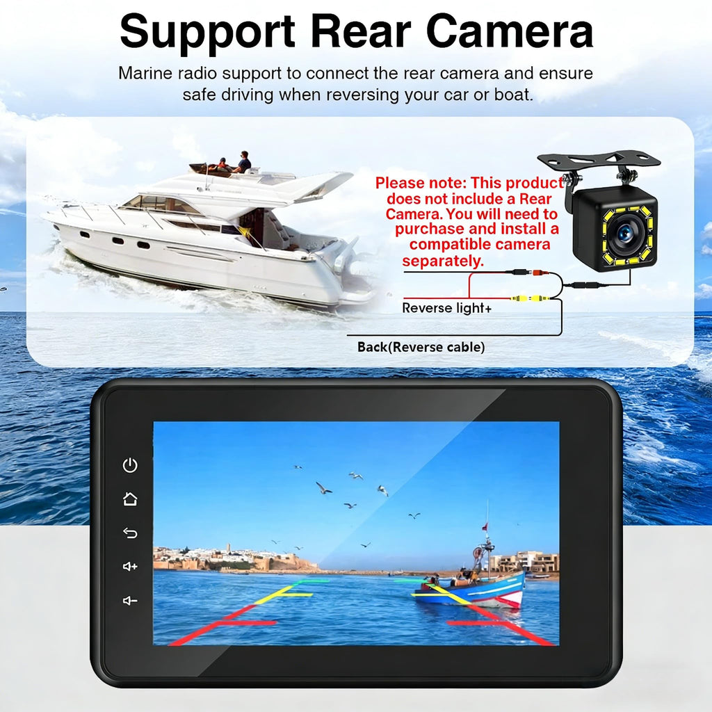Geloo 2026 Upgraded Marine Stereo with Wireless CarPlay and Android Auto