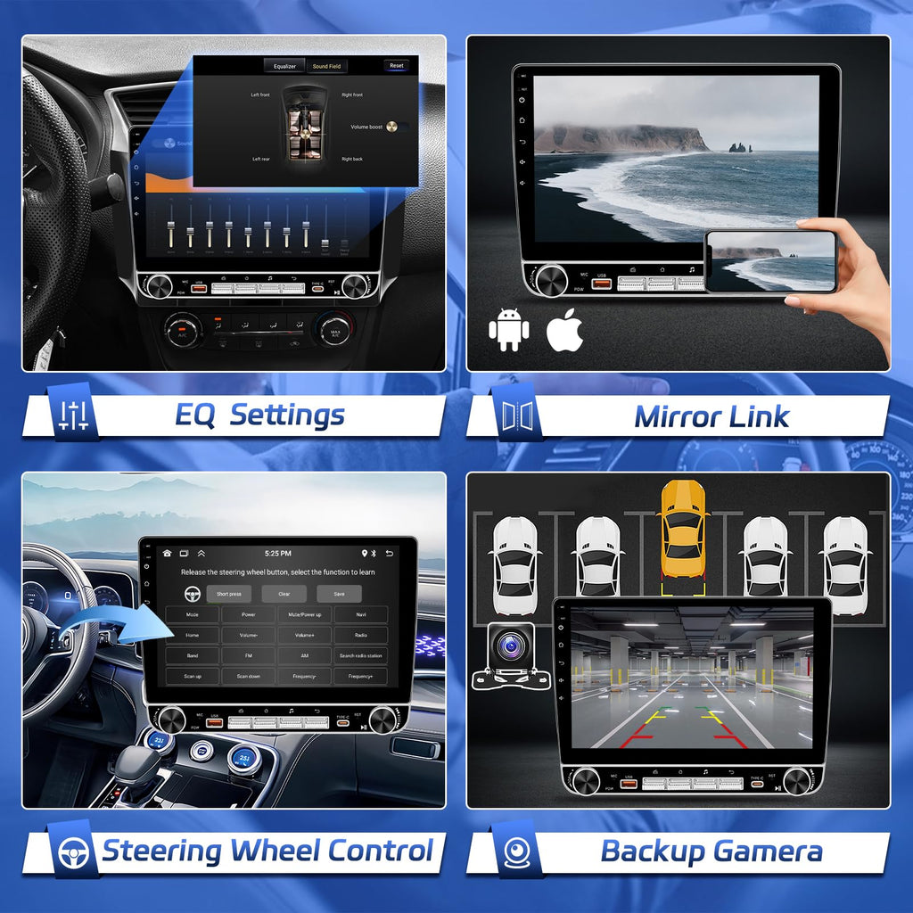 8 Core 4+64G Car Stereo for 2013-2017 Nissan Sentra Radio with Knob