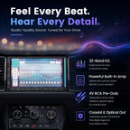 S8 Gen4 7" Android Double DIN Car Stereo with 4G LTE, Wireless CarPlay & Android Auto, QLED Touchscreen, DSP 4V Pre-Outs, Optical Out, HDMI in/Out, GPS Tracker, LED Sync Bar, S84G2D7PB