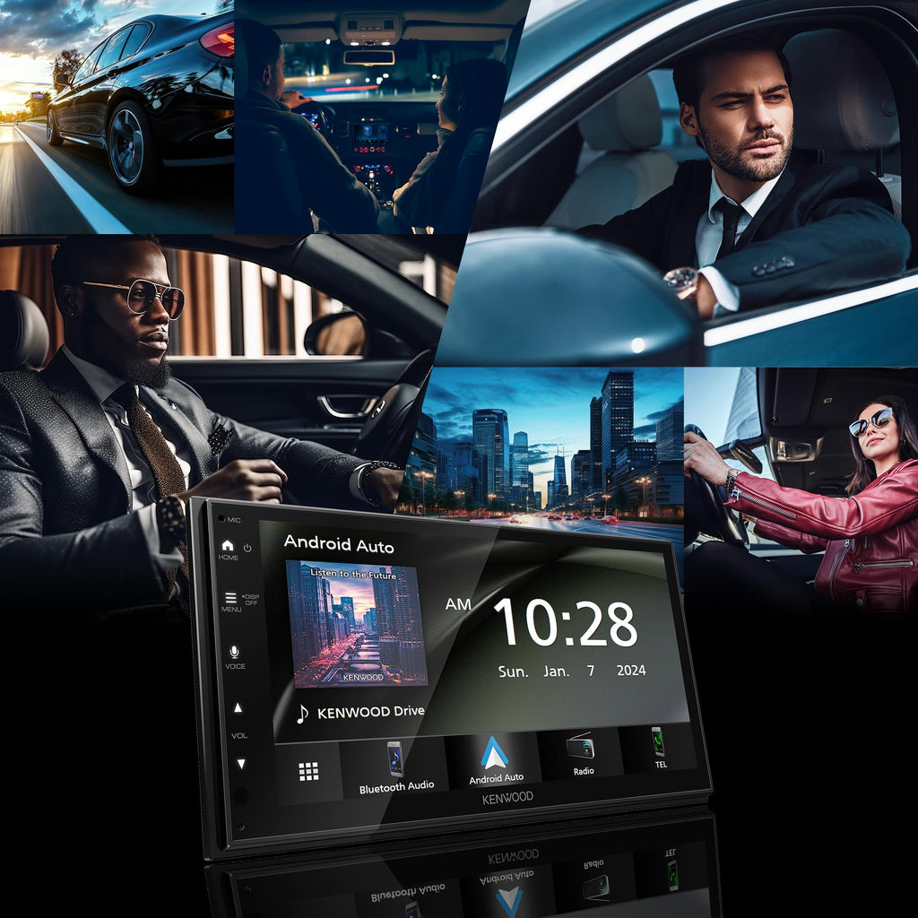 KENWOOD DMX5710S 6.8" Capacitive Touchscreen Digital Multimedia Receiver – Wireless Apple CarPlay, Android Auto, Bluetooth, iDatalink Maestro Ready