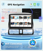 8 CORE 6G+128G Car Radio Stereo for Honda CRV 2002-2006 with Wireless CarPlay Android Auto, 9 Inch 1280 * 720P IPS Touch Screen Head Unit Android 13 GPS WiFi Bluetooth 32-Band DSP SWC HD Camera