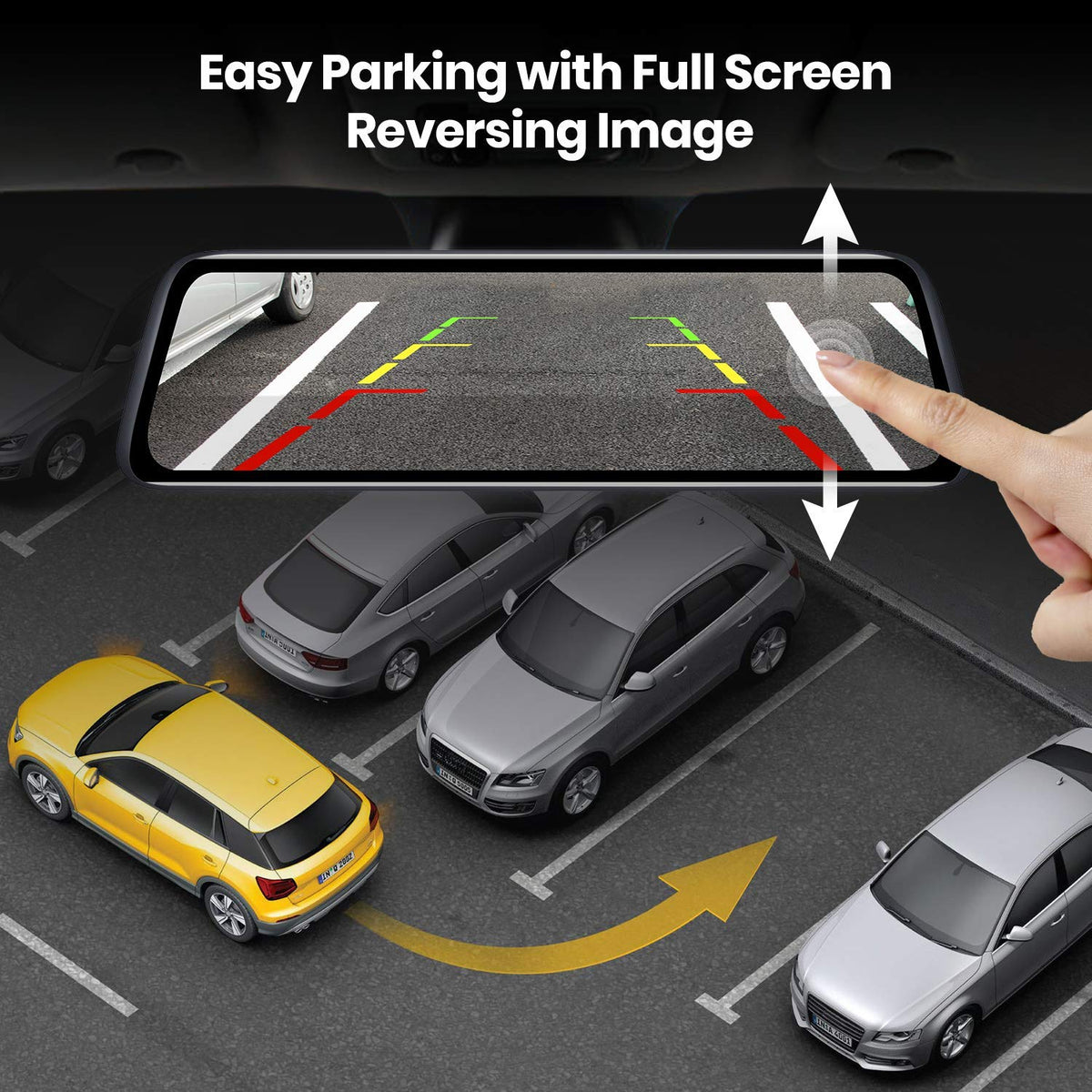 AUTO-VOX V5PRO 1080P 9.35'' OEM Rear View Mirror Camera