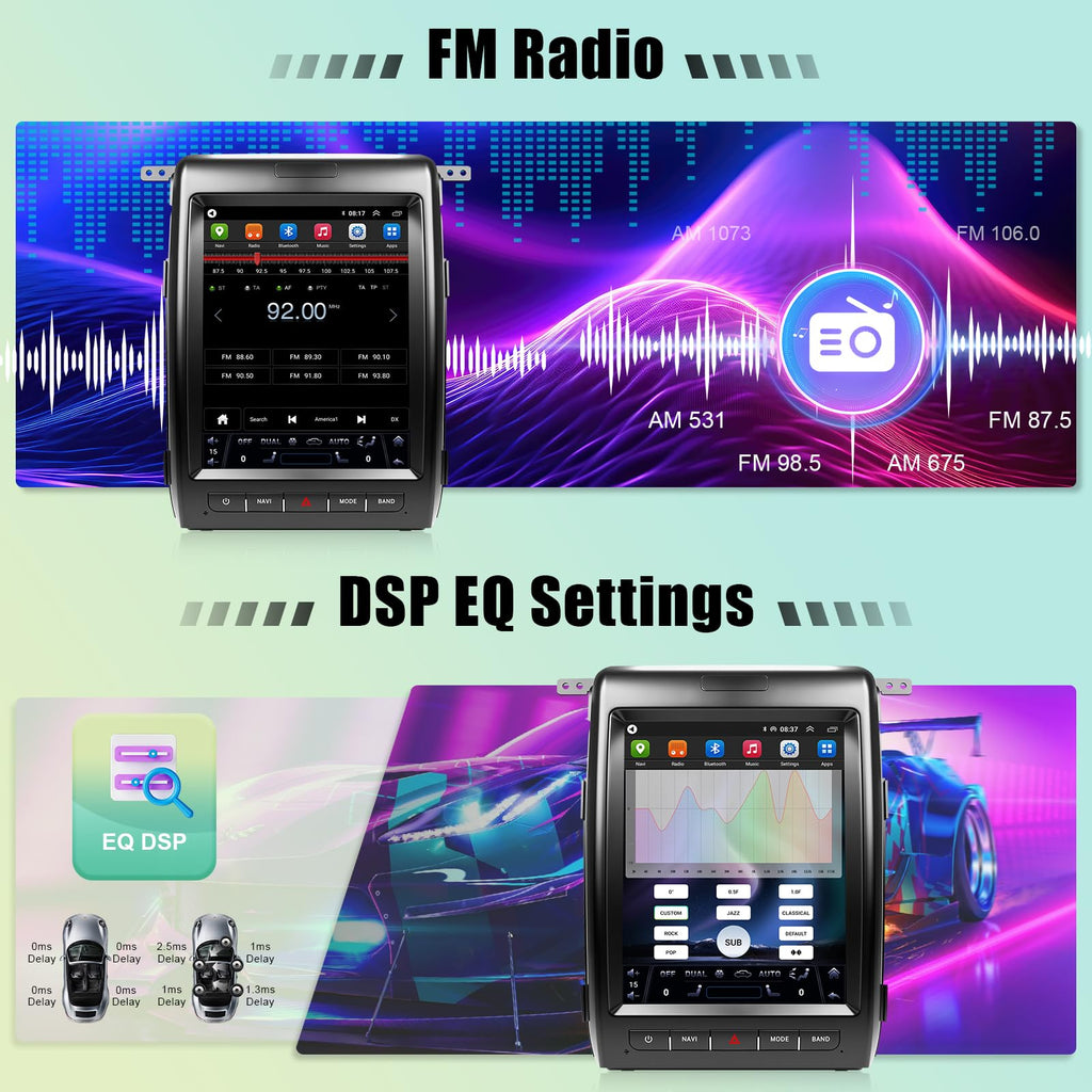 12.1 inches 8 Core Car Radio for Ford F150 2013 2014 (4+64G)