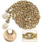G80 Chain, 1/2" x 20' Safety Chain w/Grade 80 Clevis Grab Hooks