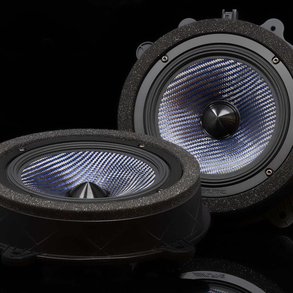 Alpine EV-65CF-T - 6.5" Component Front Door Speaker Set Compatible with 17-24 Model 3 & 20-24 Model Y