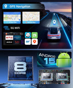 8 CORE 6G+128G Car Radio for Toyota RAV4 2001-2006, Wireless Carplay