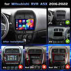 4G+64G Android 15 Radio for Mitsubishi Outlander Sport 2016-2022 Wireless CarPlay, 10'' Incell Full Touchscreen Stereo Android Auto Bluetooth 5G WiFi EQ FM RDS GPS WiFi SWC AHD Backup Camera