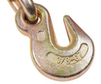 Mytee Products 3/8" Grade 70 Chain and Binder Kit | Includes (2) 3/8" - 1/2" Ratchet Load Binder Severe Duty & (2) 3/8" x 12' G70 Transport Chain w/Grab Hooks | 6600 lbs WLL for Truck Trailer Tie Down