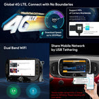 XTRONS 7" Android 14 IPS Touch Screen Car Stereo for Fiat 500 2016-2019