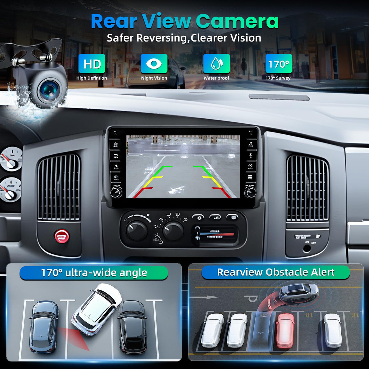 8 + 32GB ROM Android 15 Car Radio for Dodge Ram 1500 2500 3500 2002-2005