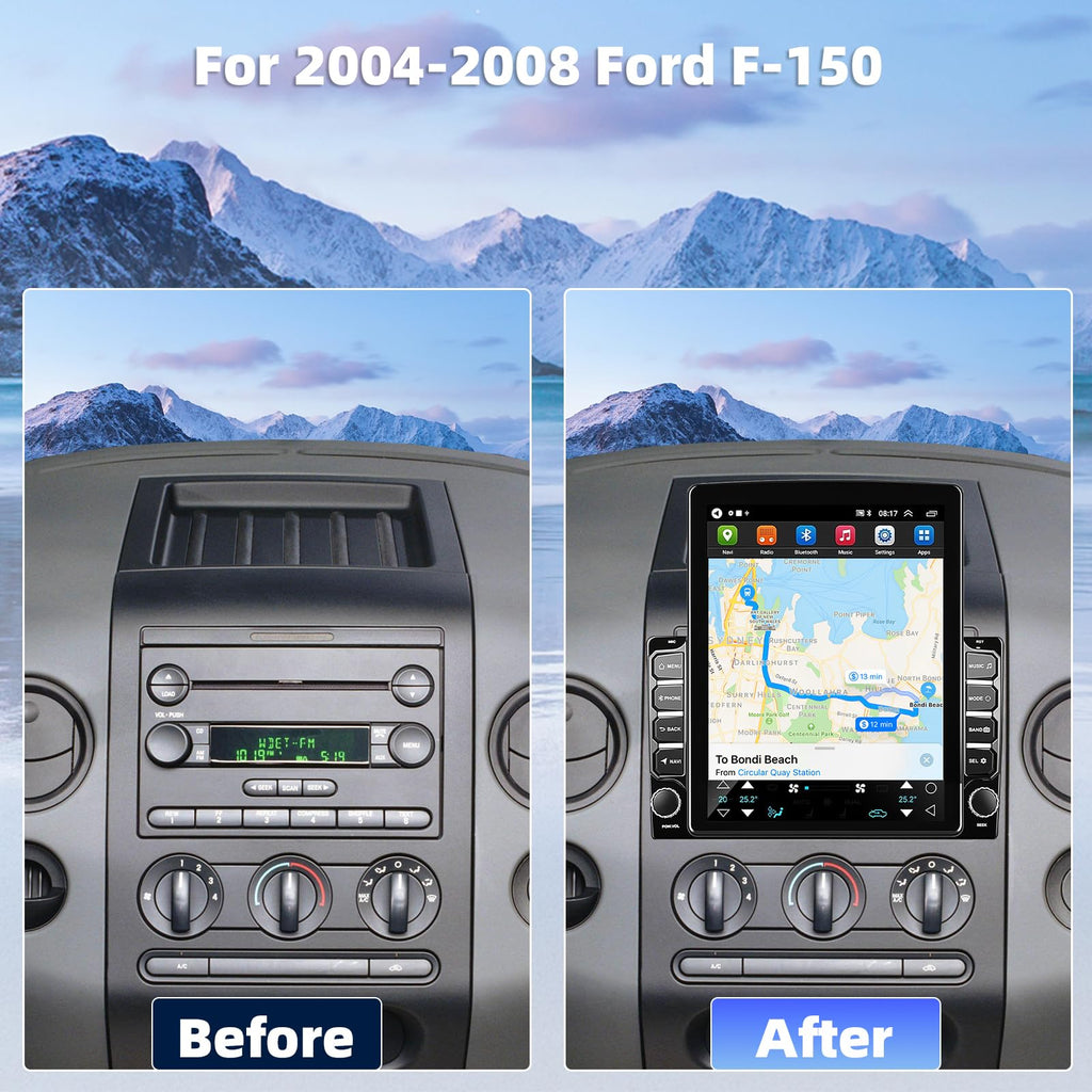 9.7" Car Stereo for Ford F-150 2004 2005 2006 2007 2008, 2+32G