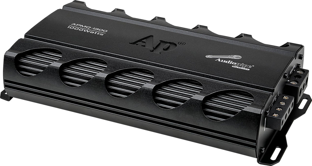Audiopipe Mini Class AB Mosfet Power Amplifier (APMQ-56125), High Performance, 5 Channel, 1800W, Compact Design, MOSFET Circuitry, Low-Pass/High-Pass Filter, Reliable Protection, Remote Bass Knob