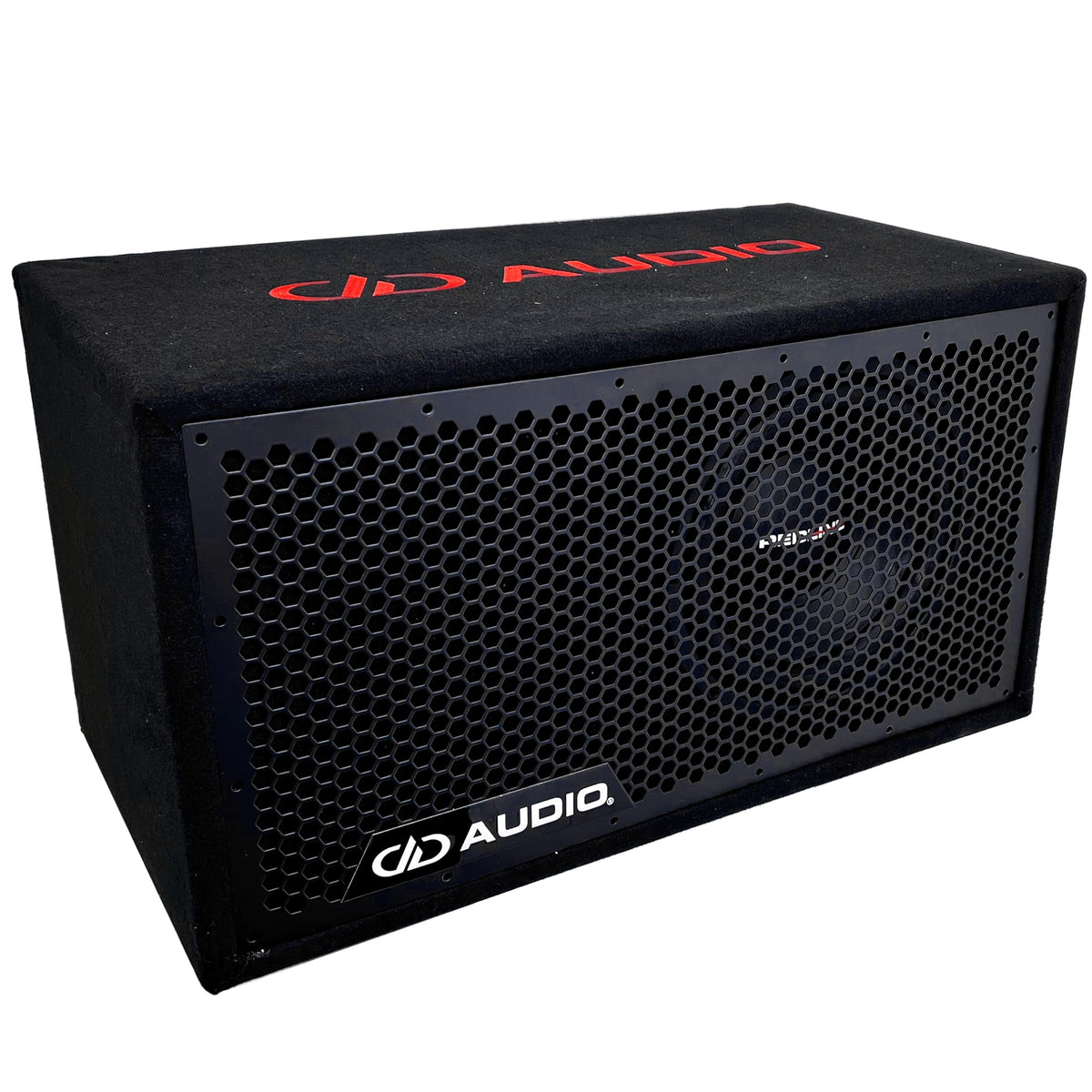 Digital Designs pkg DD Audio UE-10.1 Single 10" Ported Enclosure + SW10-D4 10" 600W Dual 4-Ohm Car Subwoofer