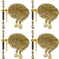 NCC · Heavy Duty · (4) G70 3/8" x 10' Transport Chain & (4) 5/16"-3/8" Peerless QuikBinder · for Tie Down, Hauling, Towing, Cargo Control