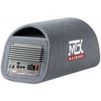 MTX RT8PT 8" Amplified Vented Tube Box Subwoofer & Wiring Kit
