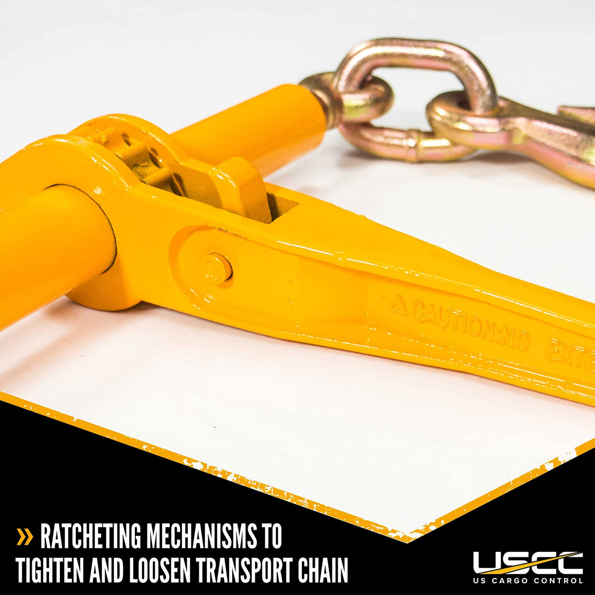 US Cargo Control Peerless Ratchet Load Binders for 3/8 Inch and 1/2 Inch Grade 70 Chain (2-Pack) - 12,000 LBS Working Load Limit, Use Ratchet Chain Binders for Flatbed Trailer, Hauling, Towing