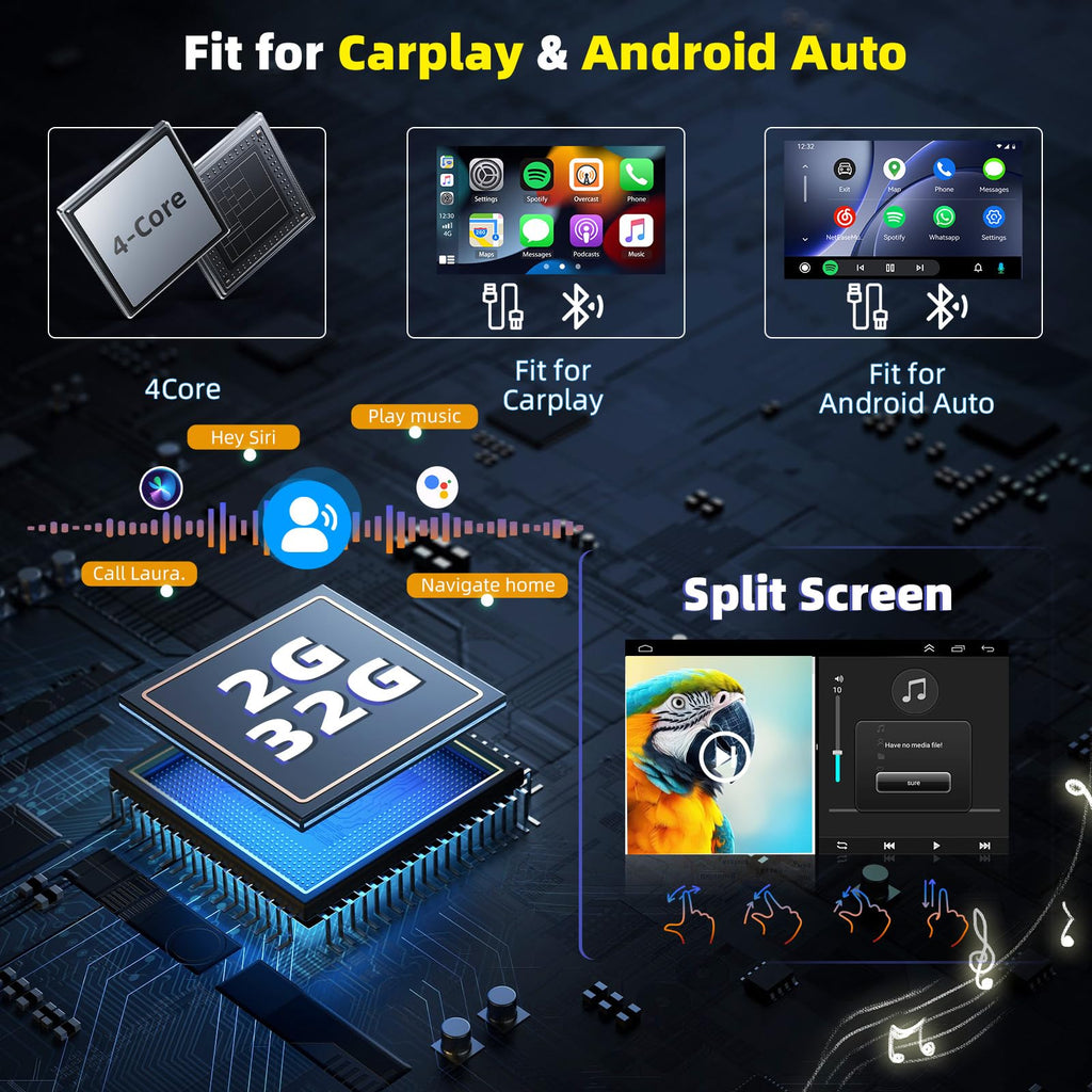 9.7'' Car Radio for 2003-2006 Cadillac Escalade with Carplay Android Auto