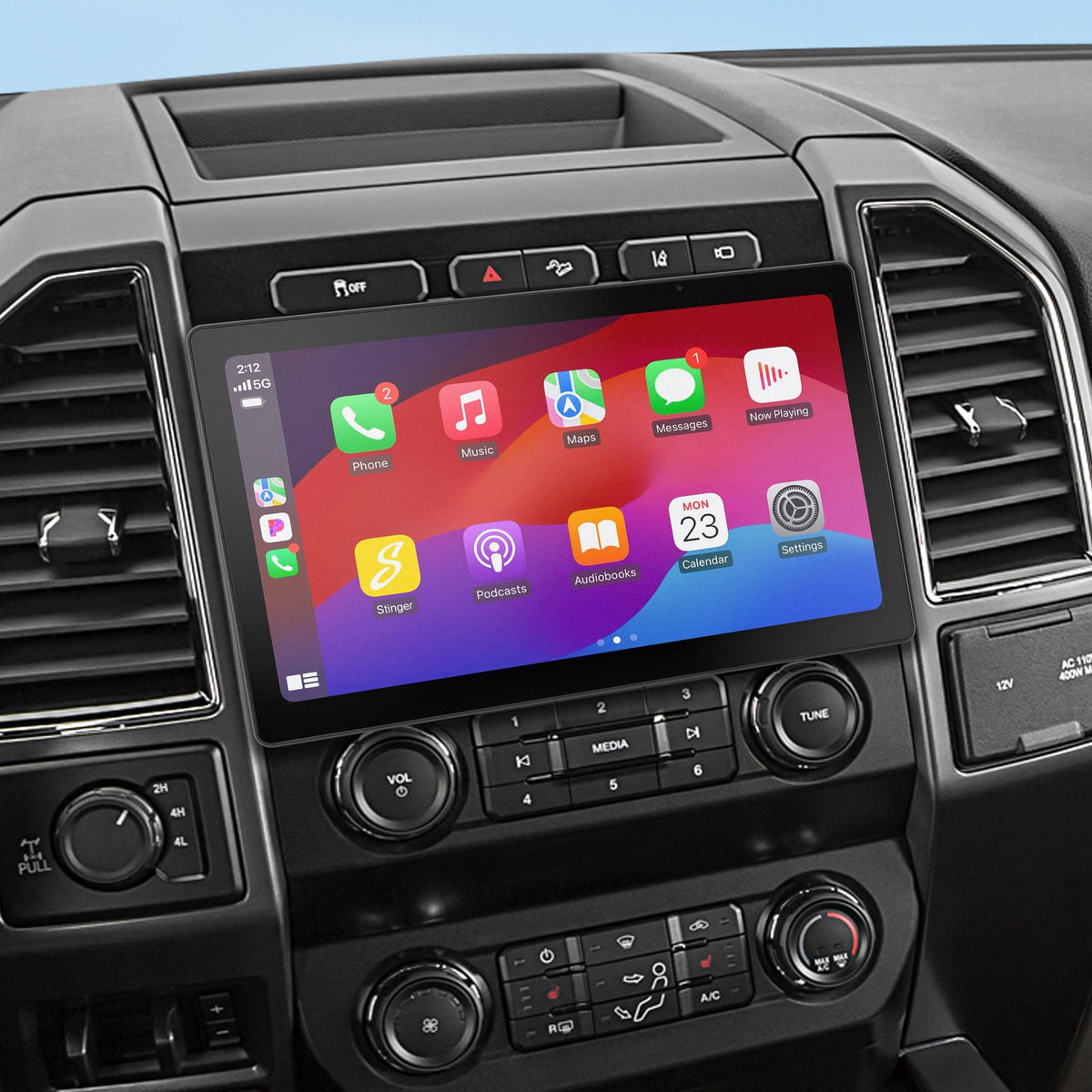 Stinger HORIZON12 12.8” Universal Car Stereo with Wireless Apple CarPlay