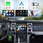 6G+128G 8-Core Android 15 Car Radio Stereo for Ford F150 F-150 2009 2010 2011 2012 with Wireless CarPlay Android Auto 9" IPS Touch Screen Head Unit with DSP GPS Bluetooth 5.0 WiFi FM AHD Backup Camera