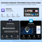 S8 Gen4 7" Android Double DIN Car Stereo with 4G LTE, Wireless CarPlay & Android Auto, QLED Touchscreen, DSP 4V Pre-Outs, Optical Out, HDMI in/Out, GPS Tracker, LED Sync Bar, S84G2D7PB