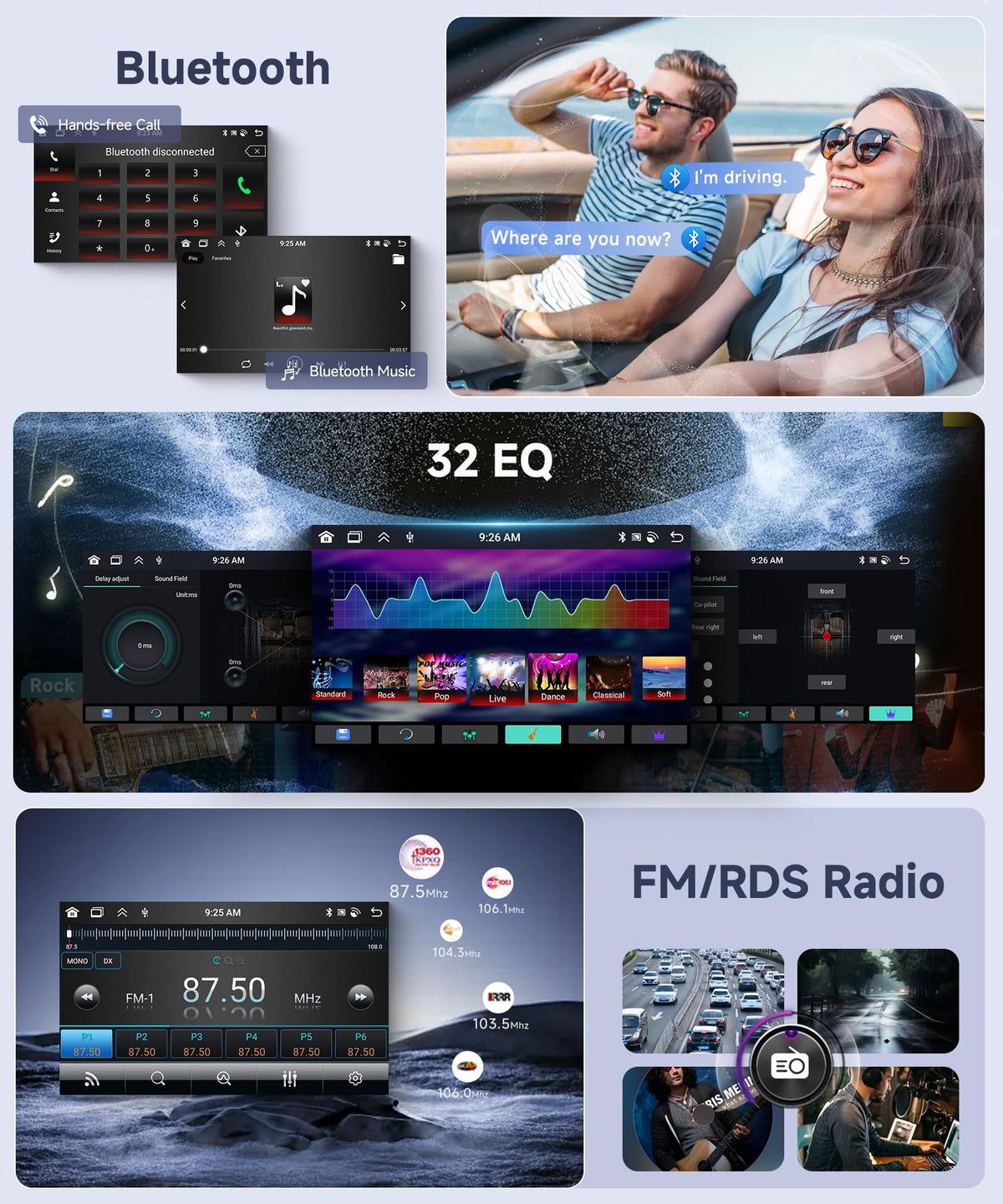 6G+128G Android Car Stereo for Dodge Ram 1500 2008-2012 Jeep Wrangler JK 2007-2018 with Wireless CarPlay Android Auto, Orderich 7 Inch Car Radio GPS Navigation WIFI SWC Bluetooth FM with Backup Camera