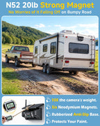 1080P Dual Magnetic Wireless Backup Camera - 7" Split-Screen for RV Trailer
