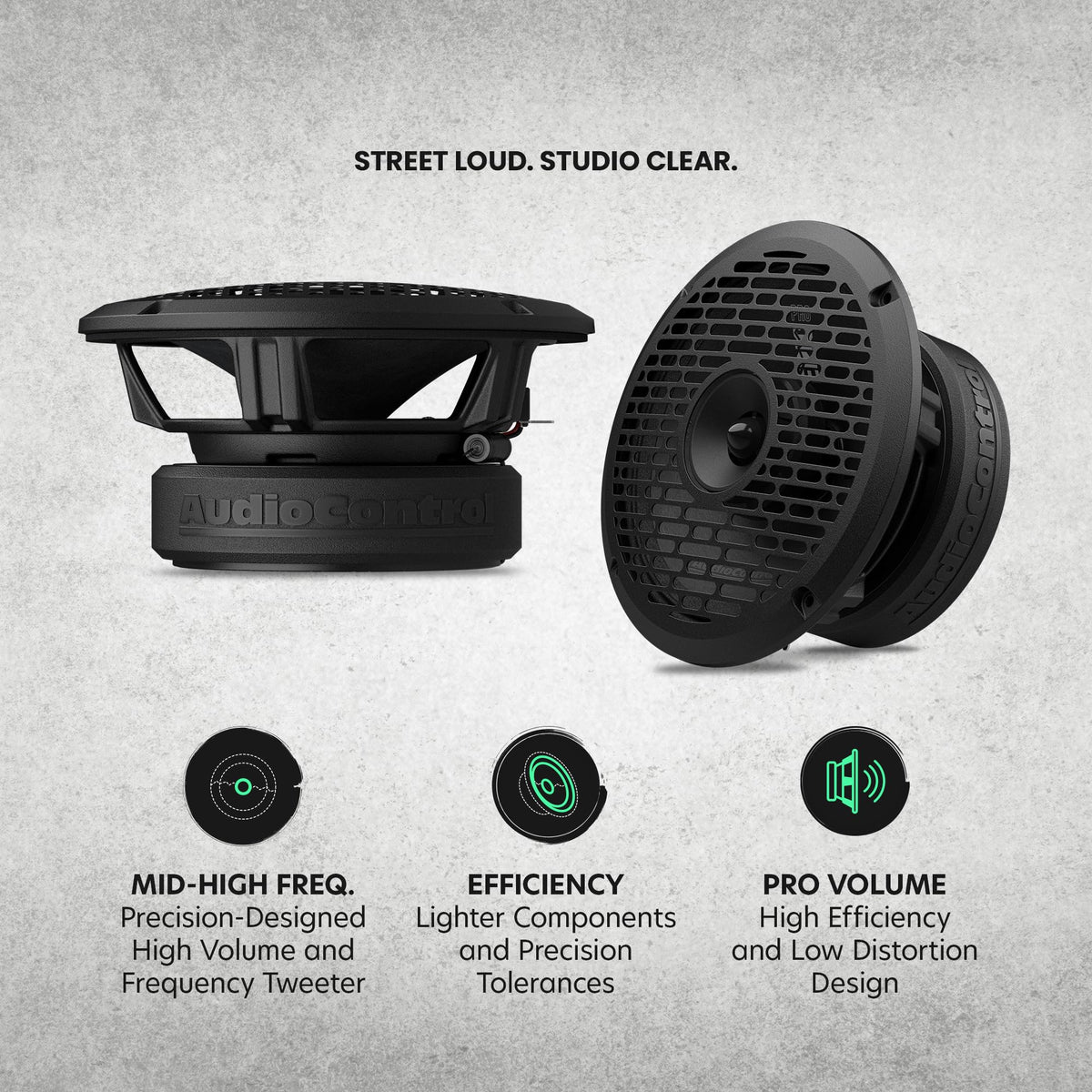 AudioControl EPICPRO6CX 6.5" 300W Coaxial Car Audio Speakers Set (Pair)