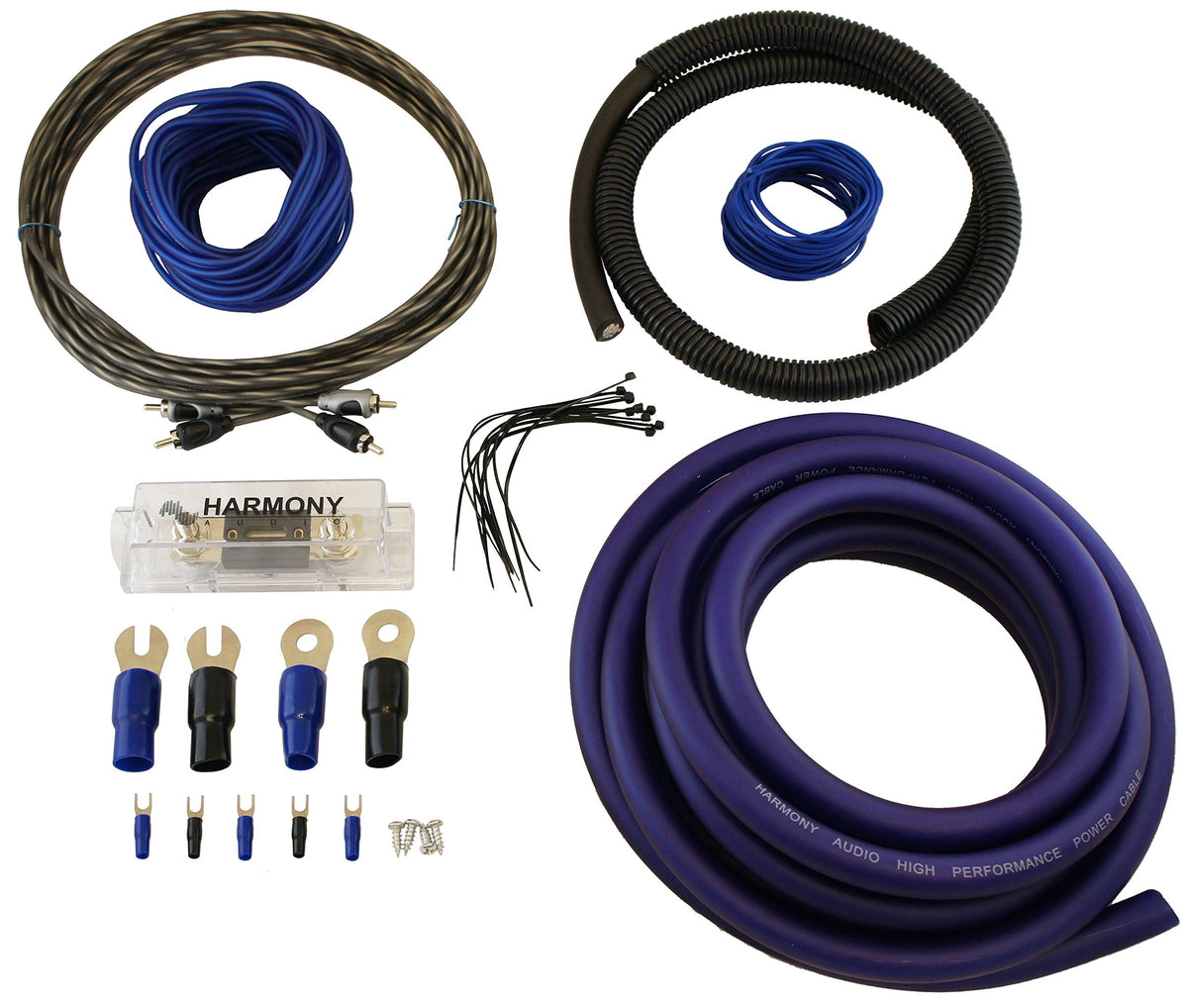 Mono Subwoofer Amplifier HA-A800.1 Bundle with HA-AK0 Amp Kit Harmony Audio