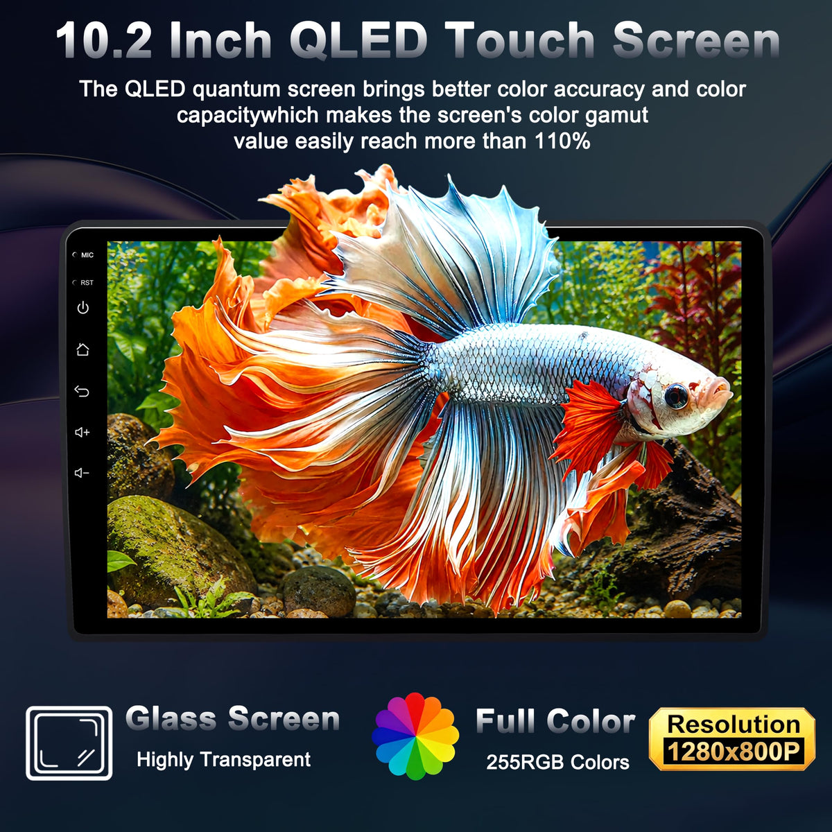 64GB Car Radio for Chevy Silverado 2014-2018, 10.2" IPS Touchscreen