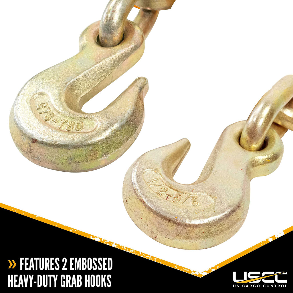 Peerless Quikbinder Ratchet Binders with Folding Handle (2 Pack), 1/2-5/8 Inch Ratchet Chain Binder for Grade 70 or Grade 80 Chain, 18,100 lbs. Working Load Limit, Use for Flatbed Trailer