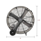 TPI Corporation PB-36-B Standard Belt Drive Portable Blower – Single Phase, 36" Diameter, 120 Volt for Heating, Ventilating. Heating Accessories (PB36-B)