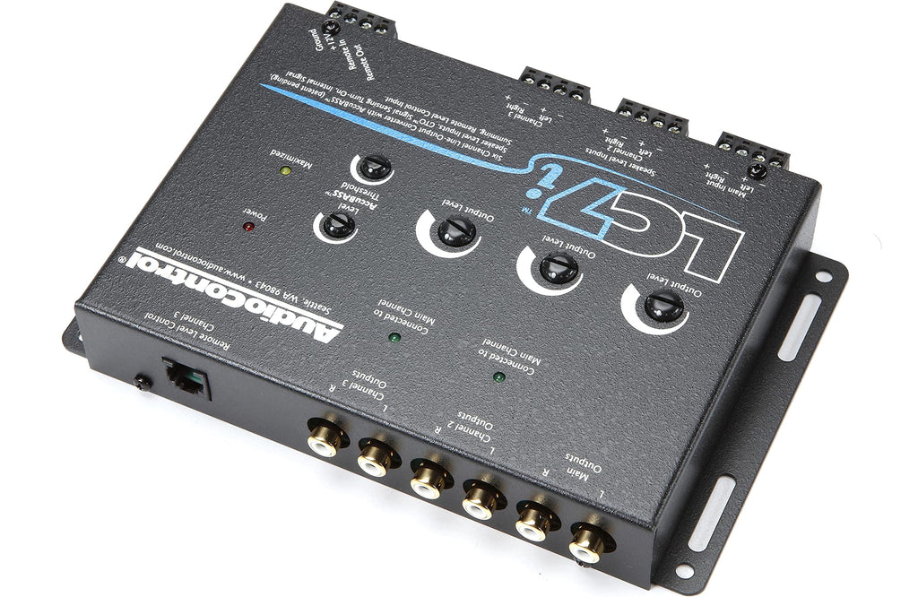 AudioControl LC7i Black 6-Channel Line Output Converter with Bass Restoration